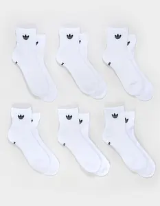 ADIDAS Originals 6 Pack Quarter Socks