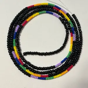 Pride tie on waist bead