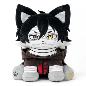 PLUSHSHOP 17in Cute Zacmeow Plushie Stuffed Toy, Clearance Collectible Soft Animal with Super Soft Fluffy Fabric, Whimsical Look Cuddly Doll Gift,summervibes