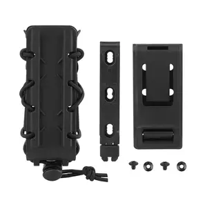 KRYDEX Tactical 9mm Mag Pouch MOLLE/Belt Cli Carrier Hard Shell