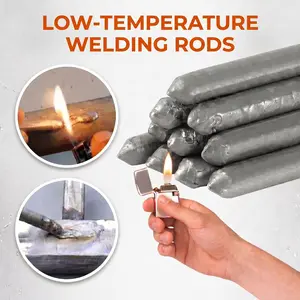 Low-Temperature, Easily Fusible Aluminum Welding Rods, Suitable for Water Tanks and Pipes. Multi-Functional, Fast-Melting Flux-Cored Rods, Suitable for Stainless Steel, Copper, Iron, and Aluminum, Effectively Repairing and Filling Welds-YY0