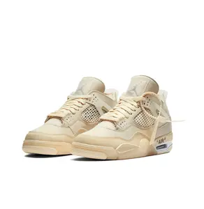 Retro Mid-Top Basketball Shoes in BlackBlueRed Mesh and Leather Upper with Semi-Transparent Wings and Gum Rubber Outsole