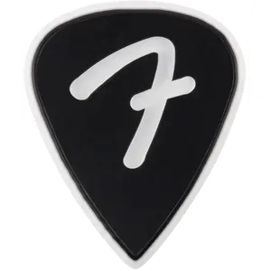 Genuine Fender F-Grip 3-Ply Guitar Picks - 351 Shape - Black - 3 PACK