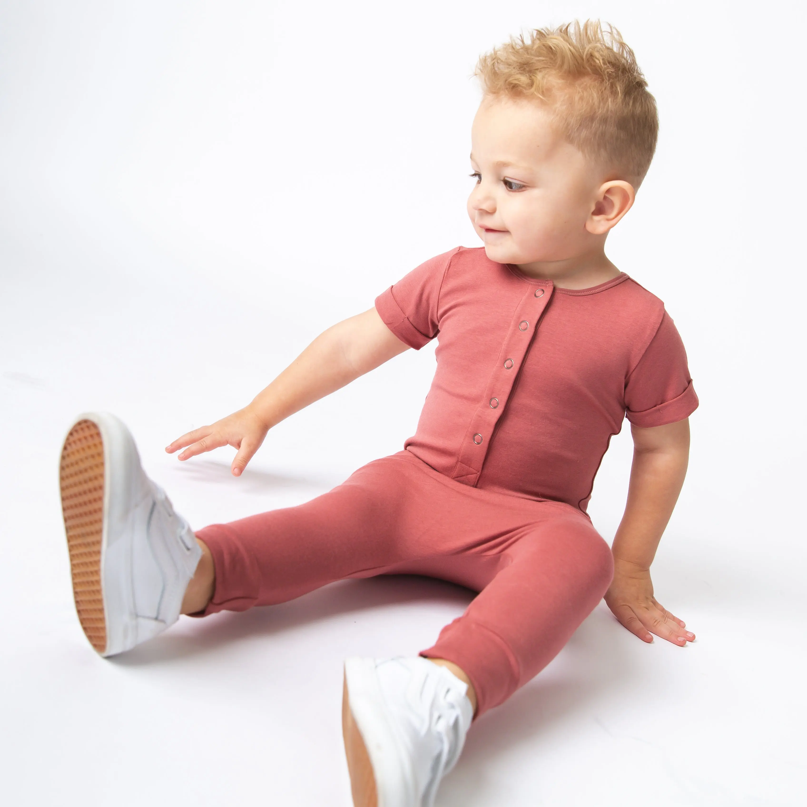 Essentials Rag Romper - Faded Rose