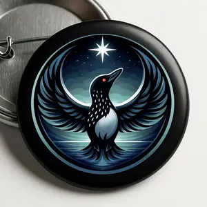 Minnesota Rebel Loon Pin Button, Minnesota Rebel, Minnesota Resistance Symbol, Anti ICE Protest Accessory, Ice Out Protests