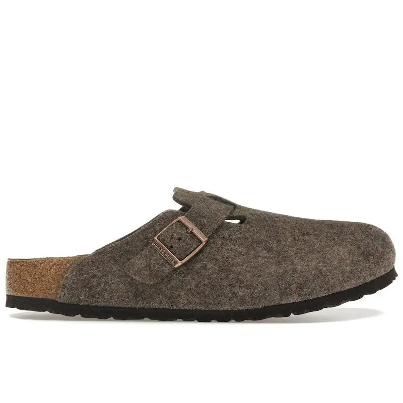 Birkenstock Men's Boston Wool Felt Cacao, from StockX