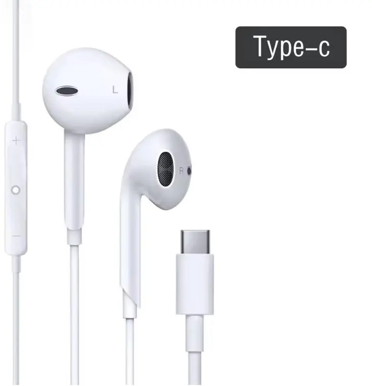 Type C Wired Earphones High Performance Earbuds Electronic Audio Digital