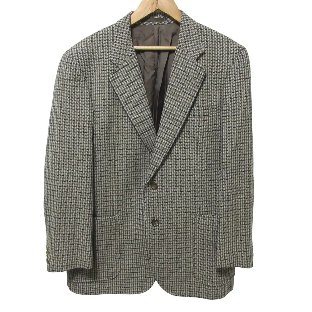 Pre-owned BURBERRY Tweed Small Leather Goods Burberrys Houndstooth Tailored Jacket