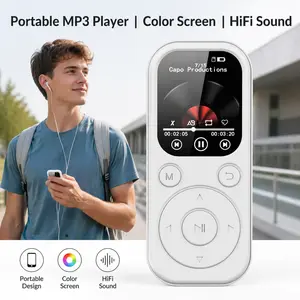 MP3 Bluetooth player Type-C port for fast charging 5.4 Bluetooth version expandable memory card music player FM recording e-book