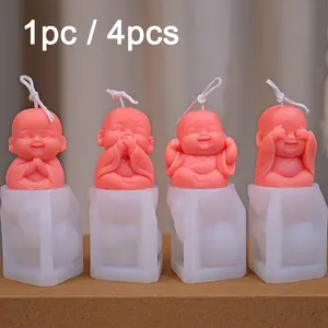 Silicone Candle Mold Set, 3-Piece Silicone Molds for Candles & Decorative Items, Durable Craft Supplies for Home Use