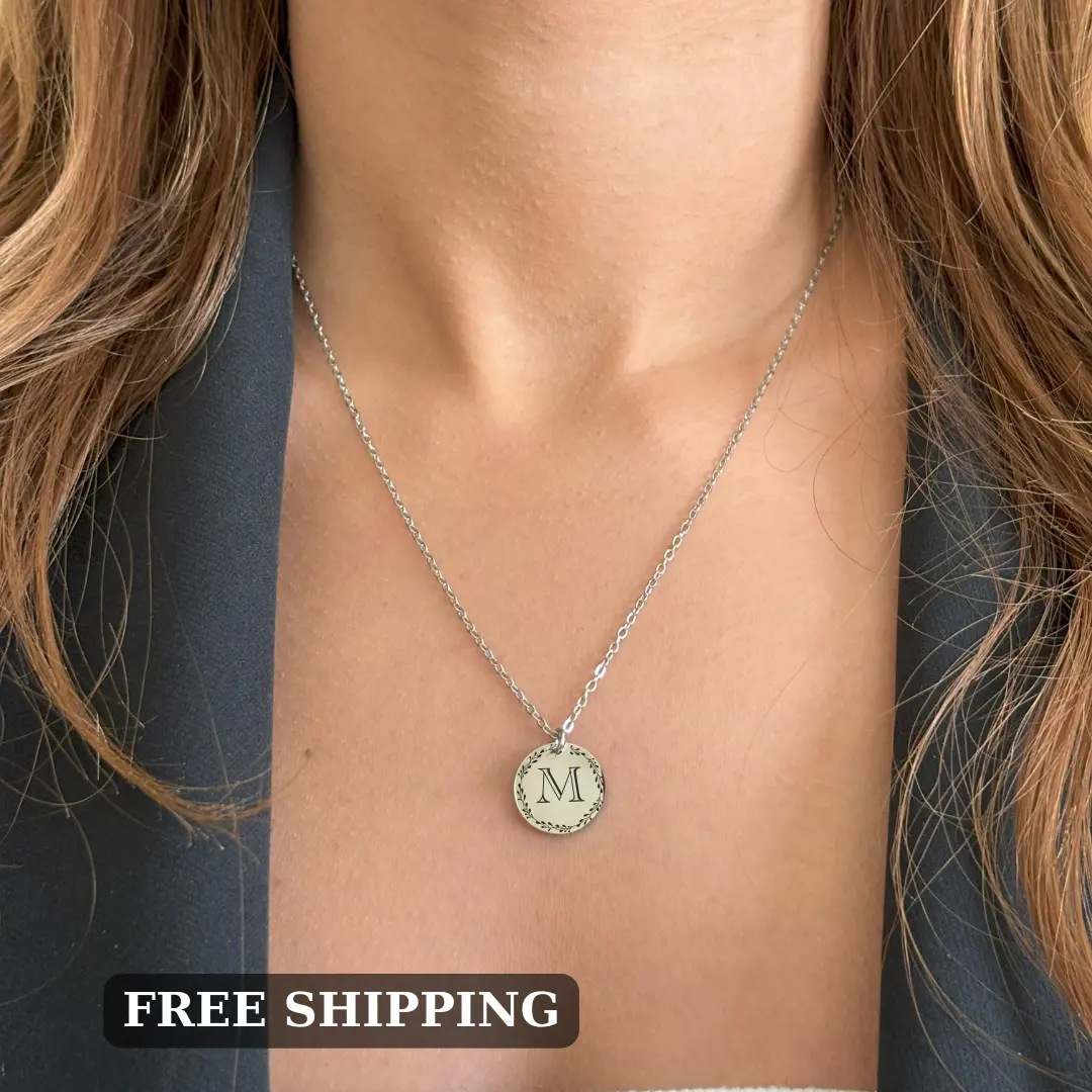 Personalized Dainty Birthstone Necklace with Custom Initial - Unique Jewelry Gift for Her