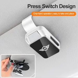 Car One-hand glasses Holder Sun Visor Glasses Clips For BMW Mini Cooper R50 R53 R55 R56 R60 R61 F54 F55 F56 F60 Interior Accessories