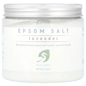 White Egret Epsom Salt, Lavender, 16 oz (454 g)