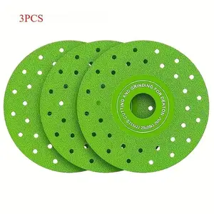 3pcs Diamond Saw Blade and Grinding Disc Set, 115mm/4.5 Inch, for Cutting and Polishing Tiles, Ceramic, Marble, Glass, Etc