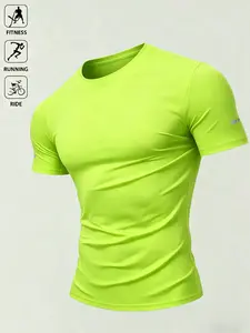 Men’s Quick-Dry Compression T-Shirt | All-Season Athleisure Tee for Gym, Running, Cycling & Streetwear | Slim Fit, Breathable & Stretchy Multi-Use Top for Daily Casual & Outdoor Activities Fitness T-Shirt Slim Fit Compression T Shirts