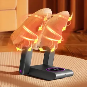 Shoe Dryer with Constant Temperature Control, Foldable Design, 4 Timer Settings, Ideal for Rainy & Snowy Days, US Plug, Household Shoe Dryer