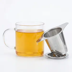 Premium Stainless Steel Loose Leaf Tea Infuser with Lid & Drip Tray - Zero Floaties, Maximum Flavor Release, 304 Food-Grade Steel, Dishwasher Safe, Universal Fit for Mugs & Teapots