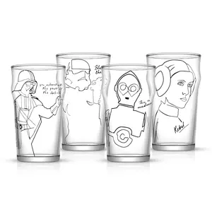 Star Wars Striking Sketch Drinking Glasses, Set of 4