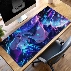 [New Anime Gear - Sale Up To 35%] Gojo Satoru Anime Desk Mat, Jujutsu Kaisen Inspired Extended Mouse Pad, Clean Gaming Desk Setup & Anime Workspace Decor