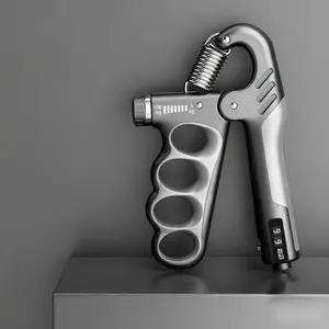Adjustable Resistance Grip Trainer, Grip Strengthener, Hand Strength Enhancer 11-220 Lbs (5-100 Kg), Automatic Counter, Ergonomic Design, Musician Athlete Recovery Forearm Strengthening, Strength Training Equipment
