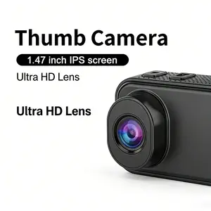 Tiny HD Mini Camera 1080P Thumb Action Camera Portable Vintage Recorder with 16GB Card Outdoor Vlog Camera Magnetic Wireless