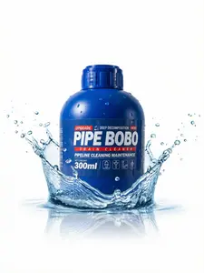 PIPE BOBO -Drain Unclogger Powerful Pipeline Dredging for Kitchen Sinks Shower Drains Tubs Dissolves 200+ Blockages Kills 99% Bacteria Safe for All Pipes Quick Dredging Formula Household Cleaner Bathroom Cleaning Tool