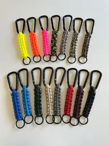 Handmade Paracord Keychain with Carabiner | Rugged Everyday Carry Gift for Men