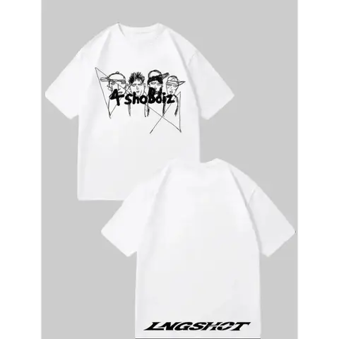 2026 New LNGSHOT Jay Park Gen 5 Geometric Graphic Short Sleeve T-Shirt - Unisex Casual Tee Lightweight Streetwear Round Neck Sports Top for Casual Parties