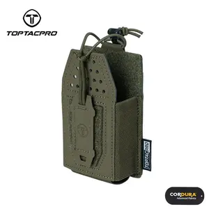 TOPTACPRO Tactica Mini Radio Pouch MOLLE Mag Pouch Walkie-talkie Holder 8524