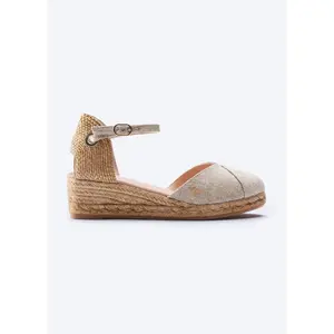 Pubol Premium Fabrics Canvas Espadrille Wedges
