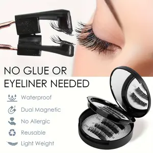 Magnetic Eyelashes Set - Eyelash Curlers with Eyebrow Kit Spiky Eyelash Cluster with Applicator Eyelash Extensions Glue-Free Waterproof. Fairy Lash Extensions Clusters Kit Spiky Volume Eyelash Cluster Set Professional Eyelash Extension Starter Kit