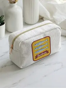 1 piece sardine pattern 'Sardines' 2D printed makeup bag, large capacity design|suitable for all seasons/general use|can hold daily skincare products and various cosmetics|lifestyle travel all-rounder