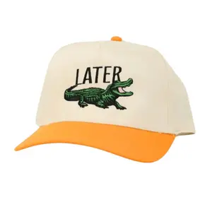 Later Gator Snapback Hat Embroidered Trucker Hat Unisex