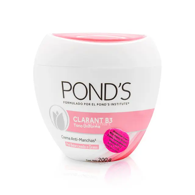 Pond's Clarant B3 Normal to Oily Skin (piel grasa)- For Even Tone & Radian Skin, 7 oz(200 gr) Skincare Moisturizing