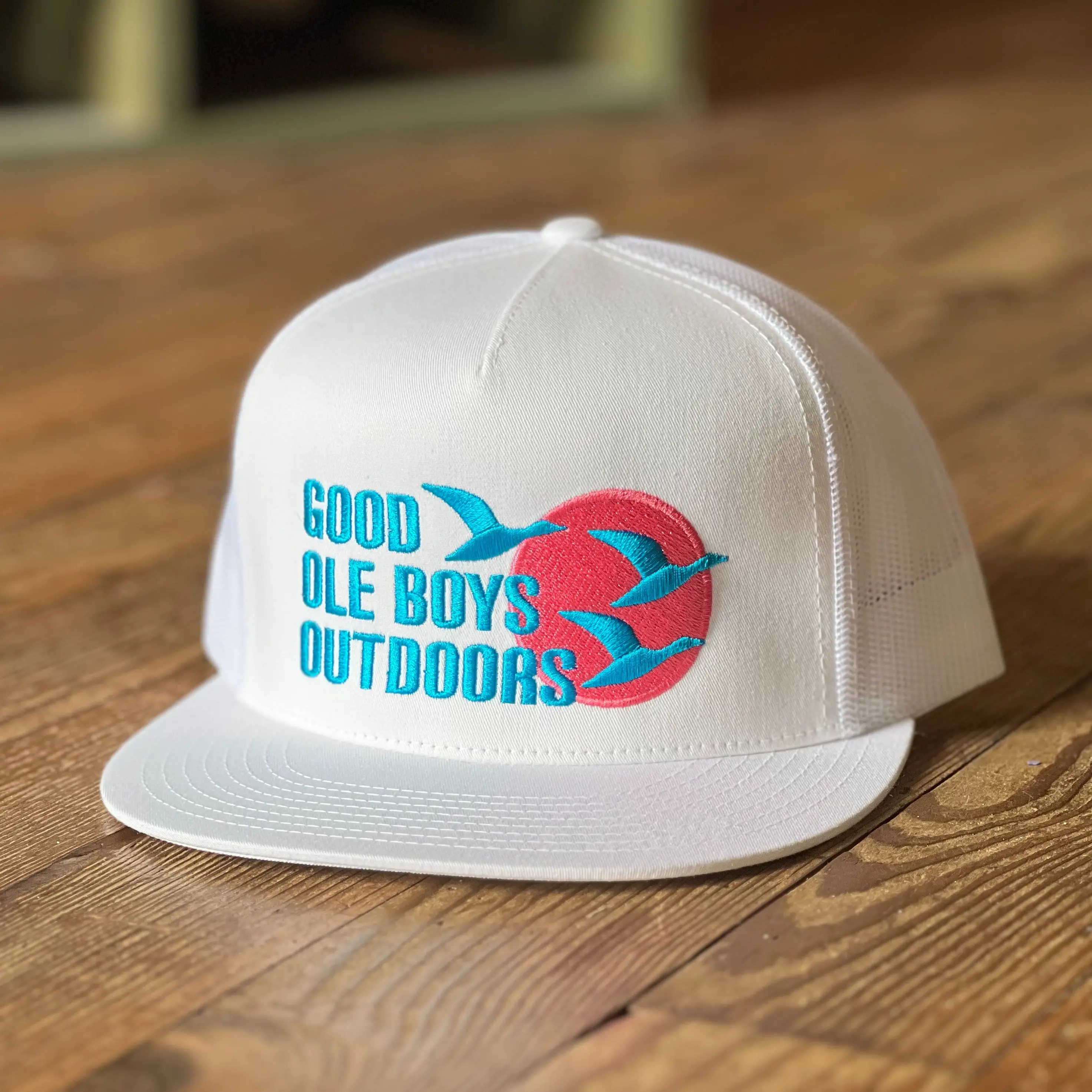 Sun Birds White 5 Panel Hat | Good Ole Boys Outdoors