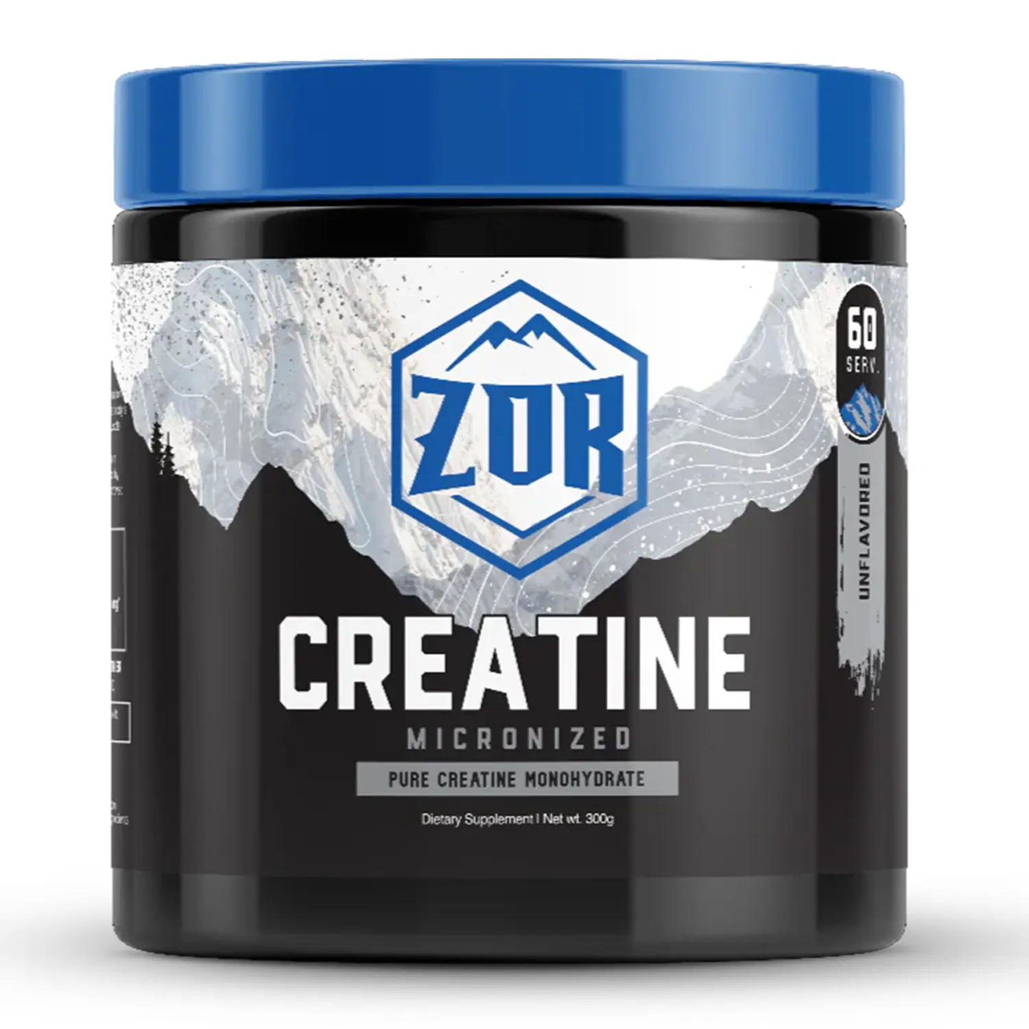 Zor Labs Creatine Monohydrate Micronized Powder for Men & Women - Pure Unflavored with 30 Servings - 5g per Serving for Performance, Focus, Support and Post Workout Recovery