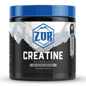 Zor Labs Creatine Monohydrate Micronized Powder for Men & Women - Pure Unflavored with 30 Servings - 5g per Serving for Performance, Focus, Support and Post Workout Recovery