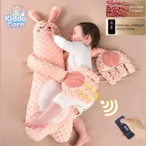 Baby Soothing Palm Pillow - 3-Level Adjustable Mom-Style Patting Toy, Soft Animal-Shaped Stuffed Pillow with Palm Pad, Calming for Toddlers