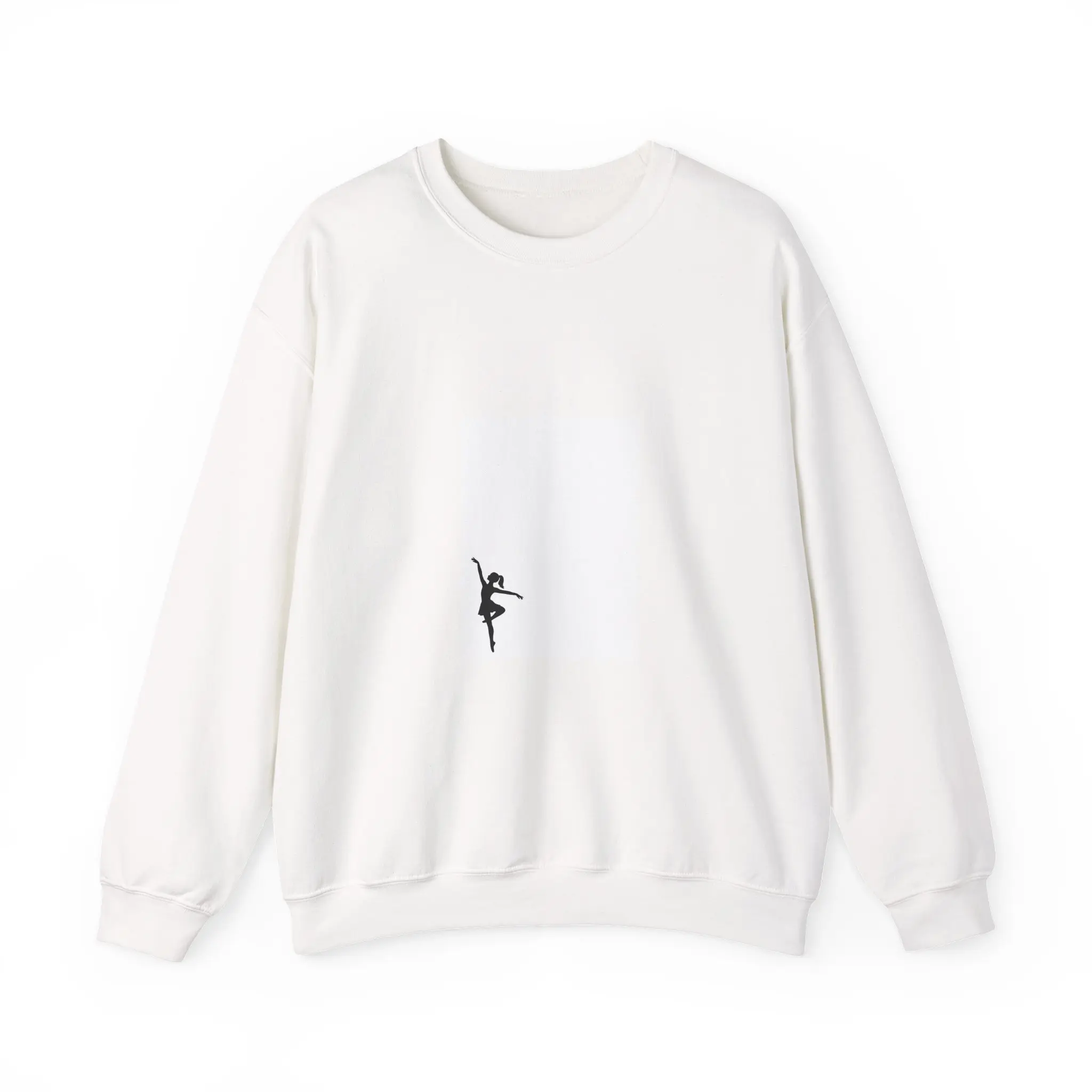 Ballet Dancer Silhouette Sweatshirt | Minimalist Dance Apparel