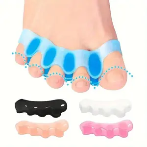 Soft Gel Toe Separator, 1 Pair Waterproof Washable & Reusable Foot Care Support, Manicure & Pedicure Tools for Men and Women