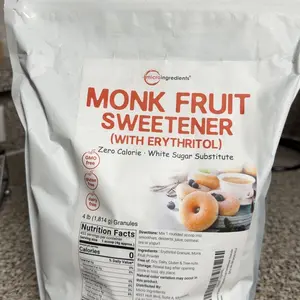 Micro Ingredients Monk Fruit Sweetener Granules, 4lb Natural Flavor
