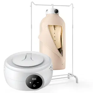 【Summervibes】VEVOR Portable Clothes Dryer,  , Clothes Dryer with Dryer Bag, PTC Heating & LED Display, Foldable Mini Dryer with 5-H Timer for Apartments, Dorms, RVs, or Hotels, 600W, Beige