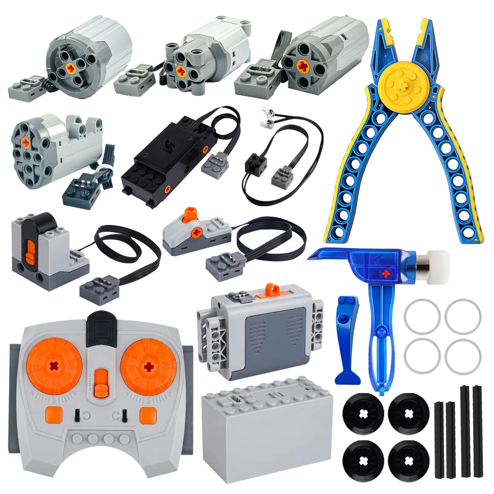 26in1 Train Motor Kit, Compatible with Major Brands, STEM Learning, Creative Gift for Adult & Teens