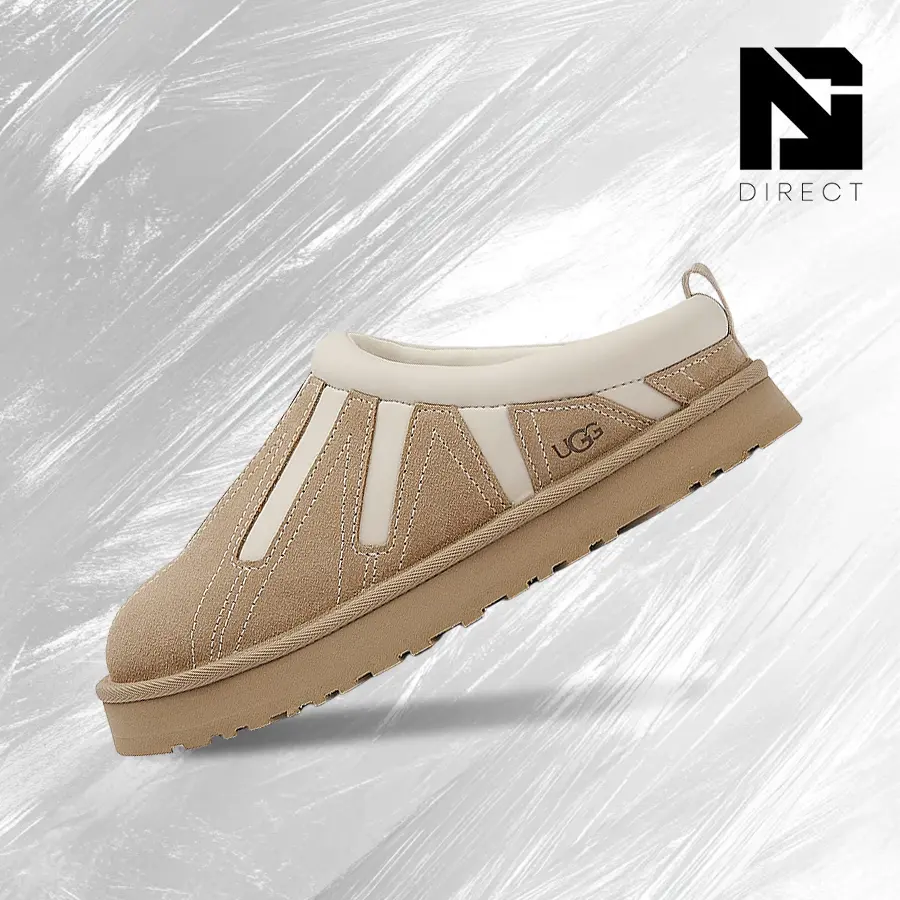 UGG Tazz Sunwave Slipper Mustard Seed (Kids)– Big Kids Lifestyle Sneakers – Vintage -Outdoor & Snow Day Wear Shoes With Cloud-Level Comfort, Low-Profile Casual Design For Autumn Winter, Back To School Event - back to school- Snow Boots-1166830K MDSD