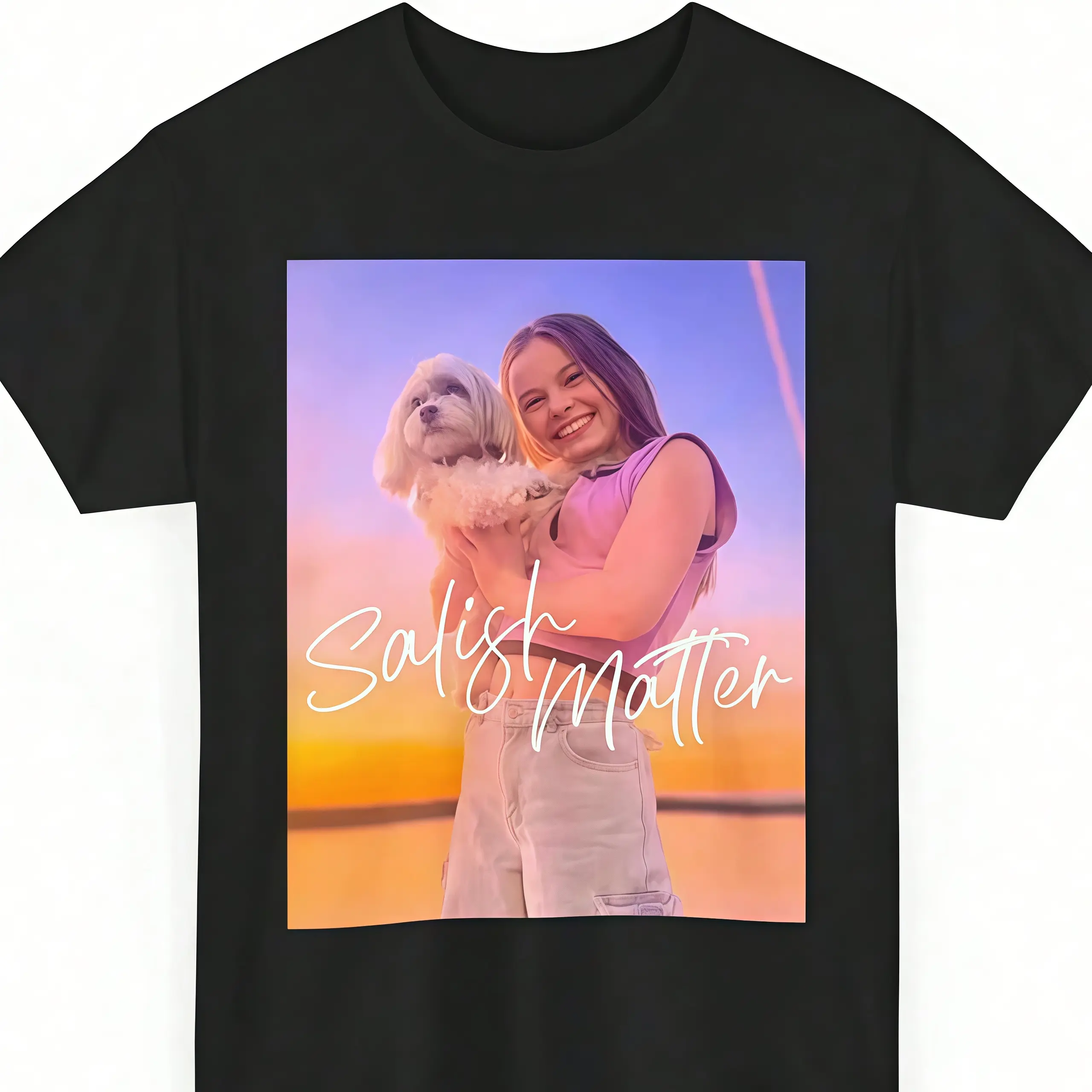 Salish Matter Sunset Portrait Art Graphic T-Shirt, 2026 New Fan Merch, Trendy Casual Clothes, Unisex Cotton Tee For Men Women