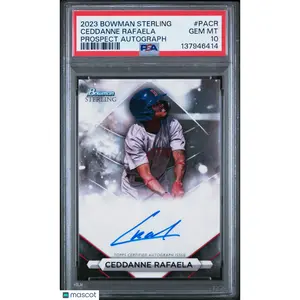 2023 Bowman Sterling Prospect Autographs Ceddanne Rafaela #PACR PSA 10