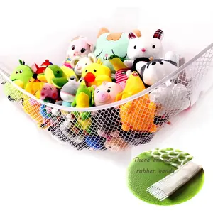 Stuffed Animal Hammock Corner Storage Net Teddy Bear Hammock 4cm Wide Thickened Rubber Band of Toy Net 75 x59 x59 in super large