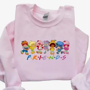 vintage strawberry shortcake with friends Sweatshirt, strawberry shortcake, girly sweatshirt