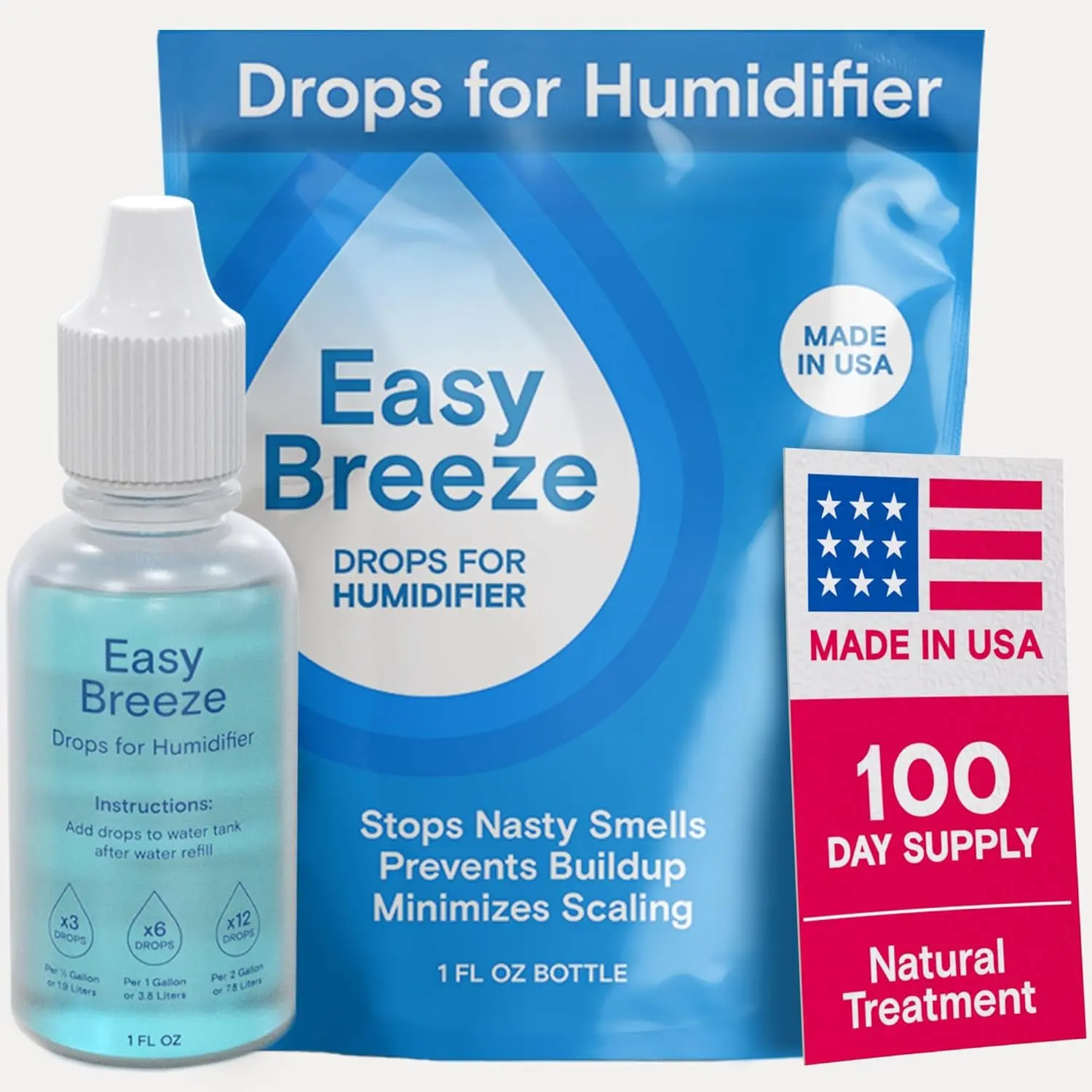Berkland Humidifier Cleaner Drops for All Makes & Models - Made in USA Humidifier Treatment for Peak Performance - Water Humidifier Drops for Cleaning