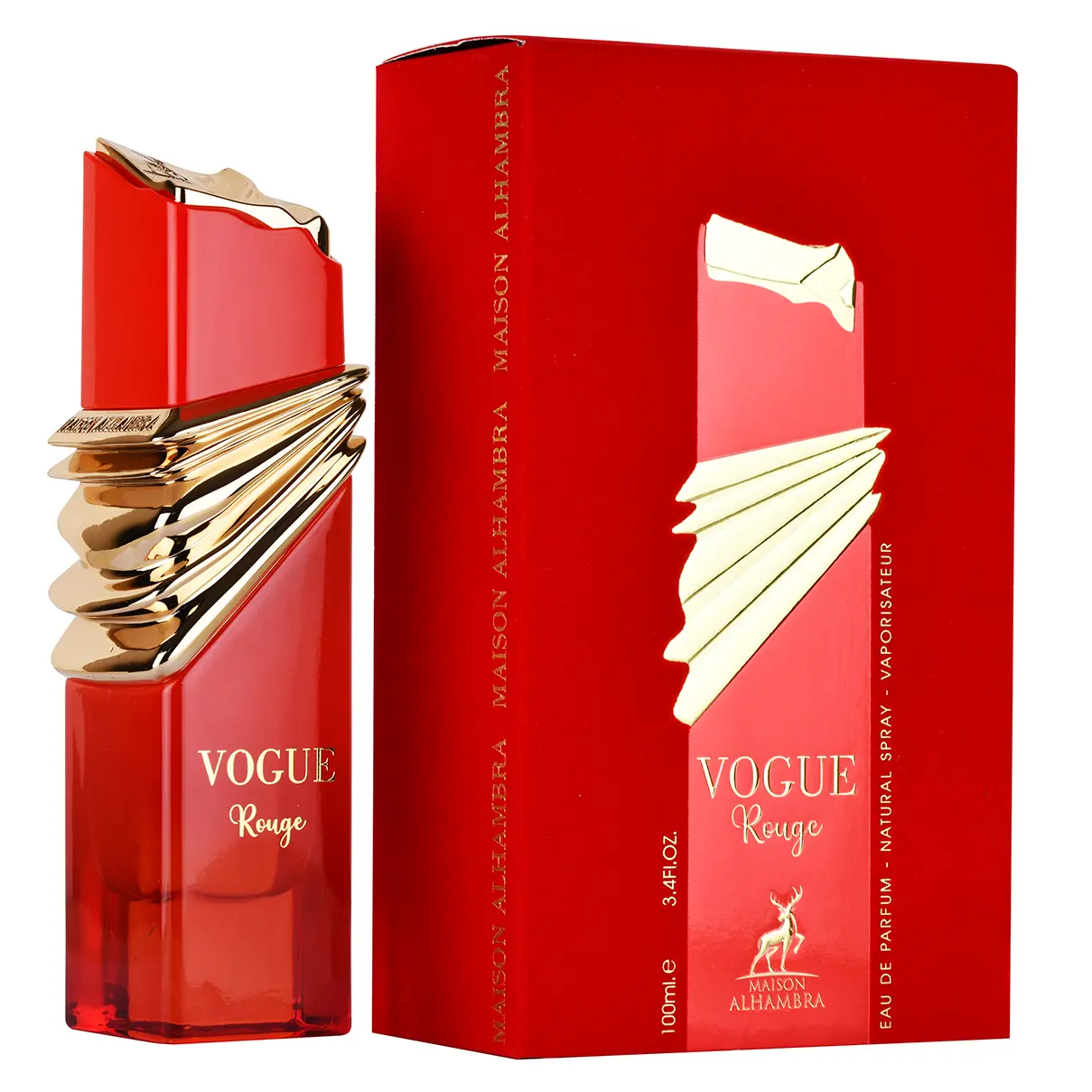 Vogue Rouge Eau de Parfum 100ml by Maison Alhambra | Bold, Sensual & Long-Lasting Women’s Fragrance